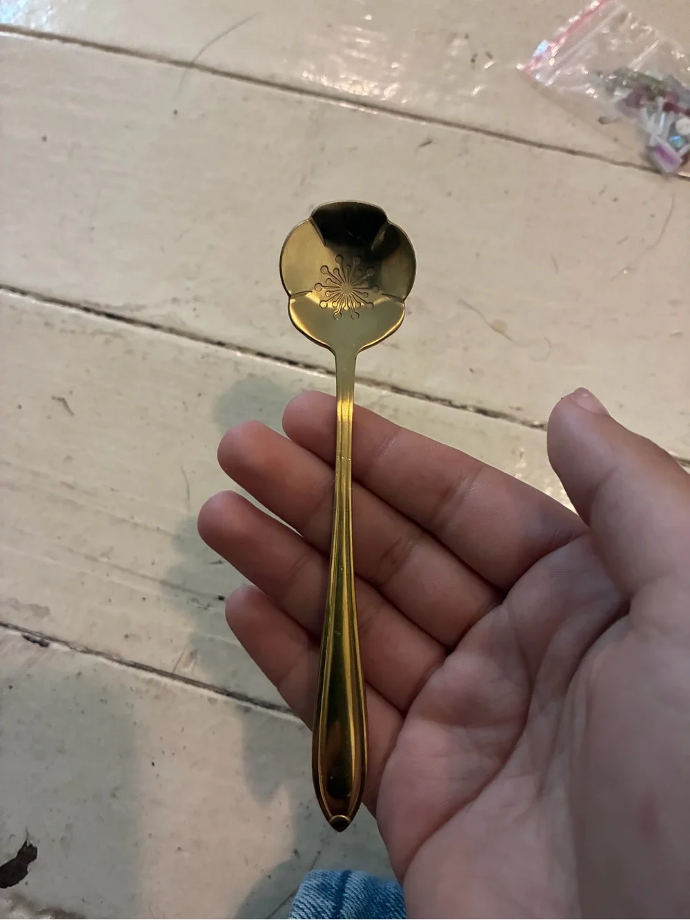 Stainless Steel Flower Shaped Spoon